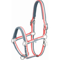 Produktbild von Eskadron Halfter Double Pin für Warmblut in Steel Blue Greige Coral Blossom