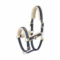 Produktbild von Eskadron Halfter Double Pin Teddyfleece Heritage Gold Blau