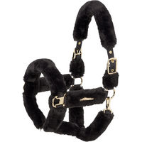 Produktbild von Eskadron Halfter Faux Fur Complete Heritage Schwarz Gold