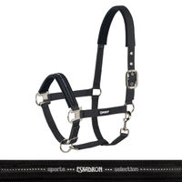 Produktbild von Eskadron Halfter New Basic mit Dornschnalle Schwarz Größe Pony - 1 Stk.