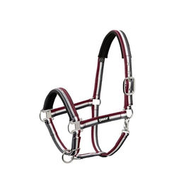 Eskadron Halfter Pin Buckle Core für Pferde in Anthracite-Cream-Rustred – Bild 1 von 2