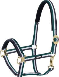 Produktbild von Eskadron Halfter VB für Vollblut aus Nylon in Racing Green White Navy