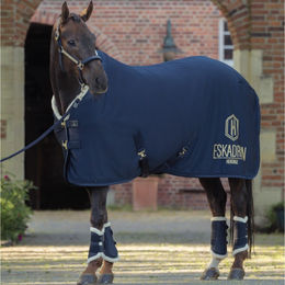 Eskadron Heritage 2526 Aerial Jersey Abschwitzdecke für Pferde in Navy Blau Größe S – Bild 1 von 4