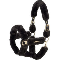 Produktbild von Eskadron Heritage 2526 Faux Fur Complete Halfter für Fohlen in Schwarz mit Gold und Polyester