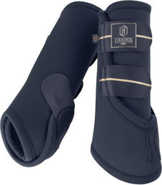 Produktbild von Eskadron Heritage 2526 Pro Dressage Gamaschen Vorne aus Neopren Blau Pony