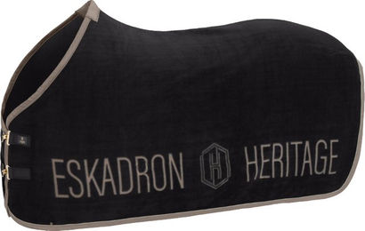 Eskadron Heritage Abschwitzdecke aus Fleece in Schwarz Größe XXL – Bild 1 von 1