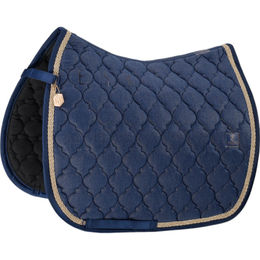 Eskadron Heritage Cotton Glitter Dressurschabracke für Warmblut in True Blue – Bild 1 von 10