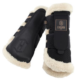Produktbild von Eskadron Heritage Gamaschen Mesh Fauxfur Schwarz Größe M