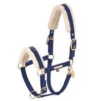 Produktbild von Eskadron Heritage Halfter Double Pin aus Kunstleder für Pferde Größe Pony in Blau