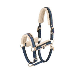 Produktbild von Eskadron Heritage Halfter Double Pin mit Teddyfleece für Pferde Größe Pony