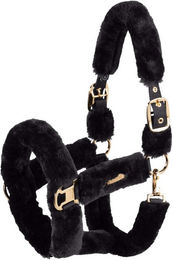 Eskadron Heritage Halfter mit Kunstfell Pony Größe 1 Schwarz – Bild 1 von 1