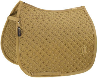 Eskadron Heritage Highgloss Contrast Schabracke Schwarz Beige für Warmblut – Bild 1 von 4