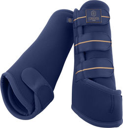 Produktbild von Eskadron Hintergamaschen Pro Dressage Heritage aus Neopren Blau Größe M