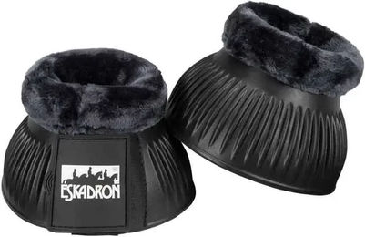 Eskadron Hufglocken EVA FauxFur Schwarz Gummi Größe S – Bild 1 von 1