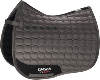 Eskadron New Basics Glossy Compact Schabracke für Pferde Dressur DL aus Baumwolle in Anthrazit – Bild 1 von 2