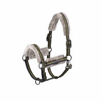 Produktbild von Eskadron Pferde Halfter Double Pin Girth mit Lammfellimitat Moss Green Größe Pony