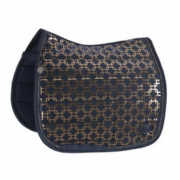 Eskadron Pferde Schabracke Glossy Chain Crystal Atlantic Blue Platinum 2024 Größe Pony – Bild 1 von 2