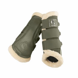 Produktbild von Eskadron Pferdegamaschen Mesh Fauxfur Classic Sports Grün Größe S