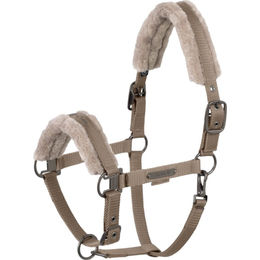 Eskadron Platinum 25 Fellhalfter Double Pin Faux Fur Smoky Taupe Größe P2 – Bild 1 von 3