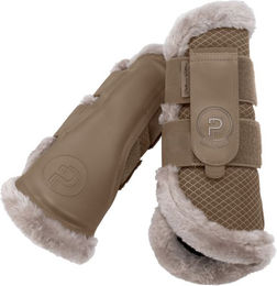 Eskadron Platinum 25 Gamaschen Mesh Faux Fur Gold Gelb Größe XL – Bild 1 von 2