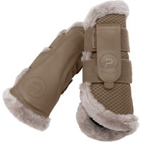 Produktbild von Eskadron Platinum 25 Mesh Faux Fur Gamaschen für Pferde in Gold Gelb Größe S