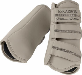 Eskadron Platinum 26 Allround Gamaschen für Warmblut aus Kunstleder in Grau – Bild 1 von 2