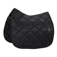 Produktbild von Eskadron Platinum Glossy Bit Dressurschabracke Schwarz Größe DL