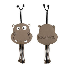 Eskadron Platinum Pferdespielzeug Hippo aus Kunstleder in Grau und Braun – Bild 1 von 4