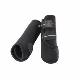 Eskadron Pro Dressage Heritage Vordergamaschen aus Neopren Schwarz für Ponys – Bild 1 von 2
