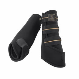 Eskadron Pro Dressage Hind Heritage Hintergamaschen aus Neopren in Schwarz für Warmblut – Bild 1 von 2