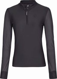 Eskadron Reitshirt REFLEXX Halb-Zip Longsleeve aus Tech-Jersey Grau Größe M – Bild 1 von 1