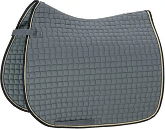 Produktbild von Eskadron Satteldecke für Pferde aus Baumwolle in Blau und Grau