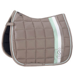 Eskadron Schabracke Big Square Cotton Dressur Classic Sports DL Deep Taupe Baumwolle – Bild 1 von 4