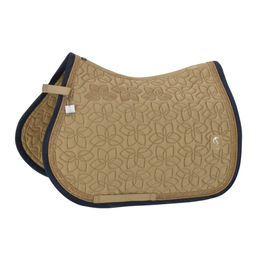 Eskadron Schabracke Classic Sports Glossy Jewel Contrast für Warmblut in Gold Braun Beige – Bild 1 von 5
