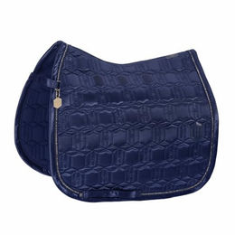 Eskadron Schabracke Satin Crystal Heritage Blau für Warmblut – Bild 1 von 2