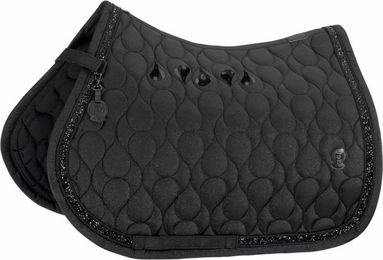 Eskadron Schabracke Sparkle Jewel Platinum aus Kunstleder in Schwarz und Silber – Bild 1 von 1