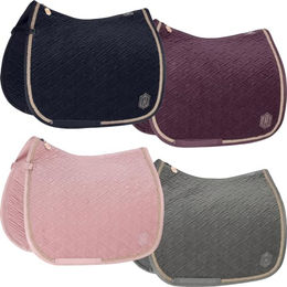 Eskadron Schabracke Velvet Emblem Heritage Warmblut in Grau und Blau – Bild 1 von 2