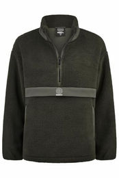Eskadron Sweater Half Zip Teddy Pullover Oliv Dynamic XS – Bild 1 von 5