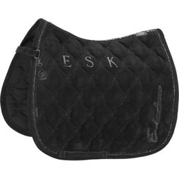 Produktbild von Eskadron Velours Chrystal Plat.25 Sattelzubehör Schwarz VS