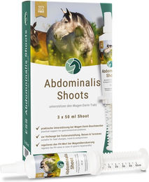 Produktbild von ESS Abdominalis Shoots Magen-Darm-Paste zur Verdauungsunterstützung für Pferde 150g
