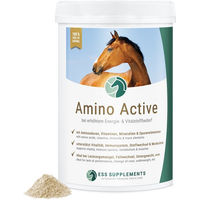 Produktbild von ESS Amino Active Aminosäuren Nahrungsergänzung mit Biotin, Zink und Mangan für Pferde als Pulver 1000g