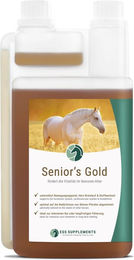 Produktbild von ESS Supplements Senior's Gold Ergänzungsfutter für Pferde Senior zur Unterstützung von Gelenken, Herz, Nieren und Immunsystem 1000ml