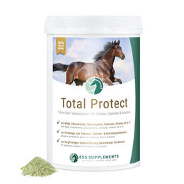 Produktbild von ESS Total Protect Nahrungsergänzung für Pferde zur Unterstützung von Sehnen, Gelenken und Knochen Pulver 1000g