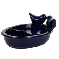 Produktbild von Esschert Design 2 in 1 Keramik Futter- und Trinkschalen Blau