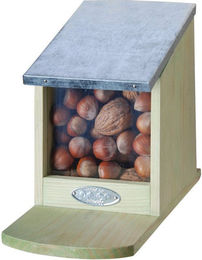 Esschert Design Eichhörnchen Futterhaus aus Holz in Natur Braun - 1 Stk. – Bild 1 von 12