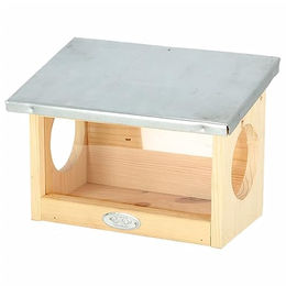 Esschert Design Eichhörnchen Futterhaus aus Kiefernholz mit Zinkdach und Nistkasten Funktion 25,3 x 17,6 x 18,7 cm – Bild 1 von 13