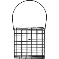 Produktbild von Esschert Design Fettblockhalter aus Metall in Schwarz für Vögel