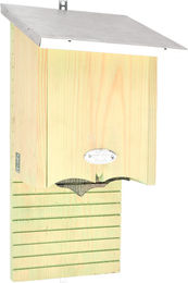 Esschert Design Fledermauskasten Silhouette aus FSC zertifiziertem Holz in Natur Braun S – Bild 1 von 10