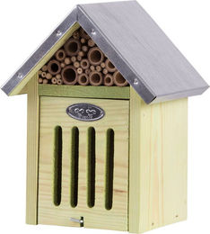 Esschert Design Insektenhotel S aus Holz mit Naturmaterialien in Beige 19,0 x 14,2 x 22,3 cm – Bild 1 von 3
