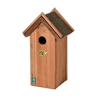 Produktbild von Esschert Design Meisenkasten aus Holz in Braun mit Bitumendach für Vögel